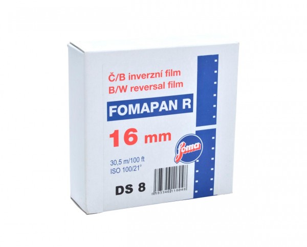 Fomapan R 100 double super 8mm film on 30.5m spool