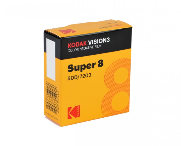 KODAK VISION3 50D-Farbnegativfilm 7203 | Kassette mit 15 m Super 8-Film