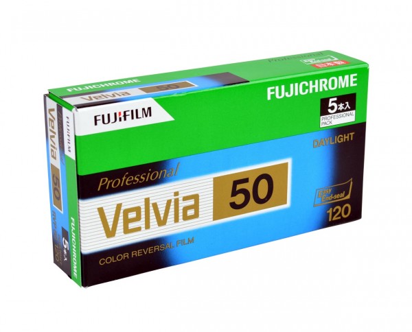 Fuji Velvia 50 Rollfilm 120 5er Pack