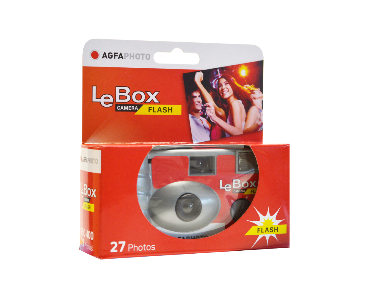 AgfaPhoto LeBox Single-Use Flash Camera (27 Exposures)
