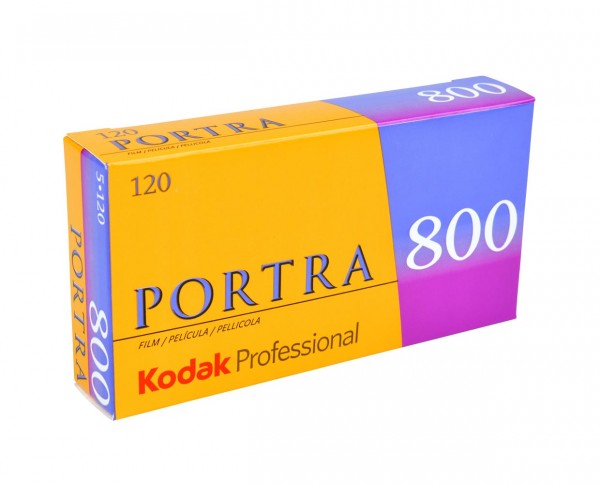 Kodak Portra 800 roll film 120 pack of five