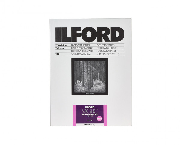 Ilford Multigrade RC De Luxe glänzend (1M) 17,8x24cm (7x9,5") 100 Blatt