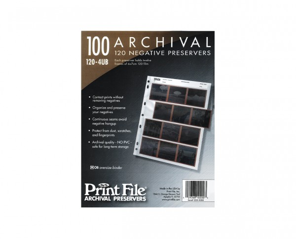 Print File Negativhüllen Mittelformat 6x6 100 Blatt