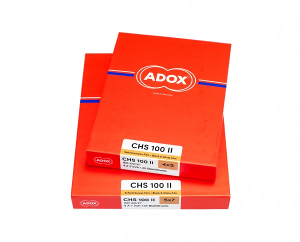 Adox CHS 100 II sheet film 4x5" (10.2x12.7cm) 25 sheets