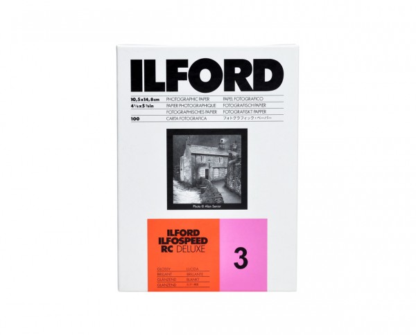 Ilford Ilfospeed RC De Luxe glossy (1M) gradation 3 4.1x5.9" (10.5x14.8cm) 100 sheets