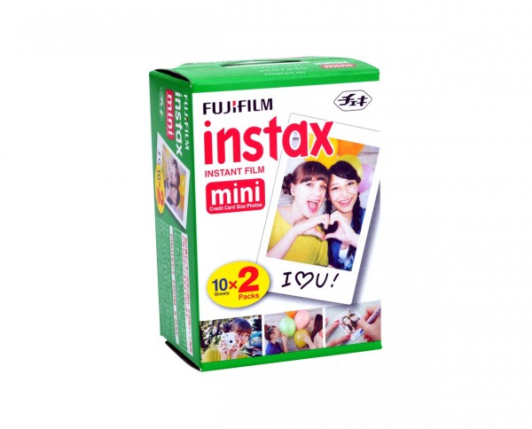 Fuji instax mini instant film twin pack 2x 10 exposures