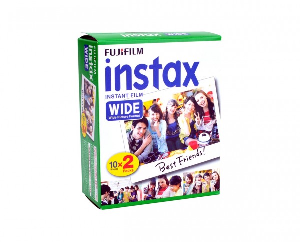 Fuji instax Wide Sofortbildfilm Breitbildformat Doppelpack 2x 10 Aufnahmen