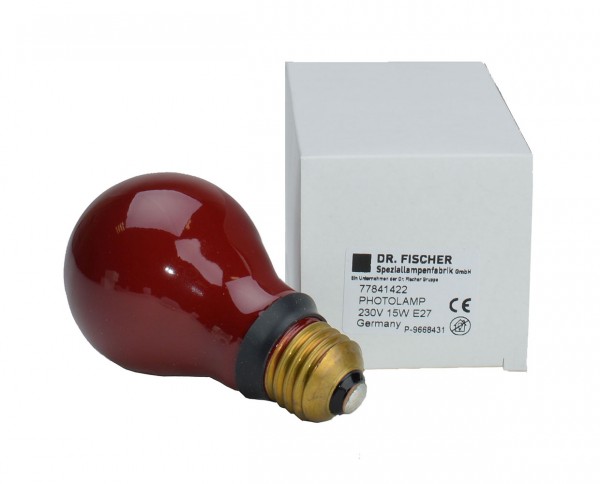 Darkroom safelight bulb red