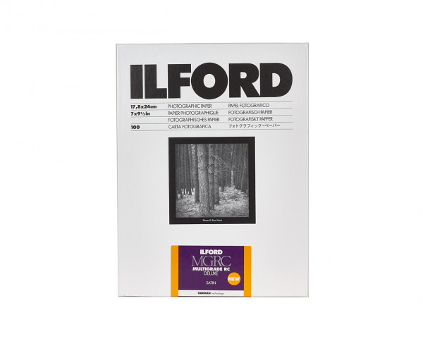 Ilford Multigrade RC De Luxe satin (25M) 17,8x24cm (7x9,5") 100 Blatt