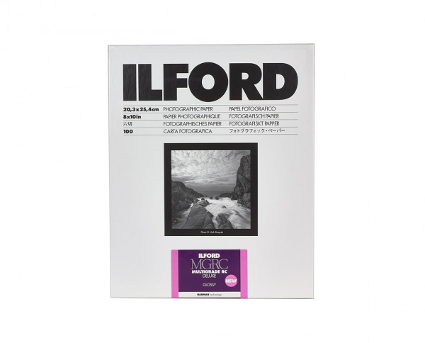 Ilford Multigrade RC De Luxe glänzend (1M) 20,3x25,4cm (8x10") 100 Blatt