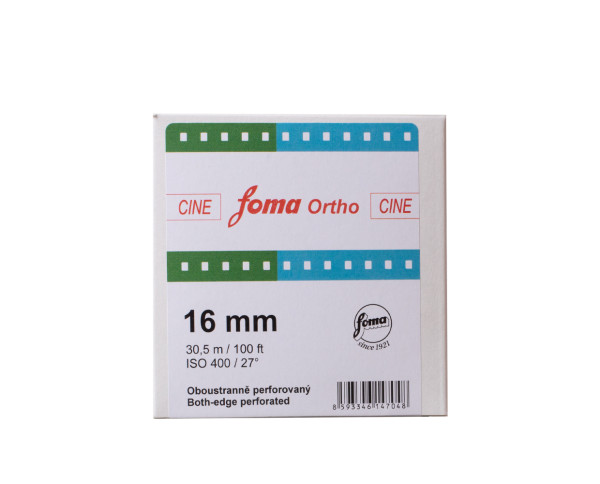 Foma Cine Ortho 400 doppelseitig perforiert 16mm x 30,5m