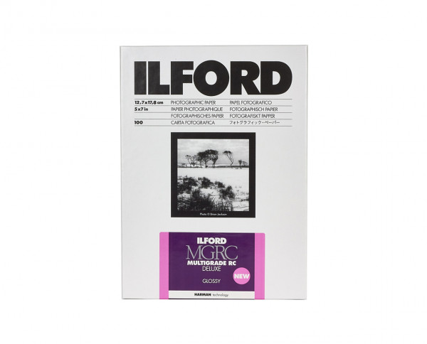 Ilford Multigrade RC De Luxe glossy (1M) 5x7" (12.7x17.8cm) 100 sheets