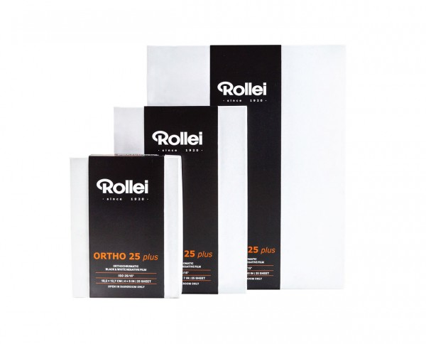 Rollei Ortho 25 plus | Planfilm 8x10' (20,3x25,4cm) 25 Blatt