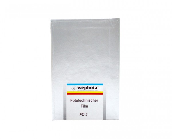 Wephota FO 5 lith film 4x5" (10.2x12.7cm) 20 sheets