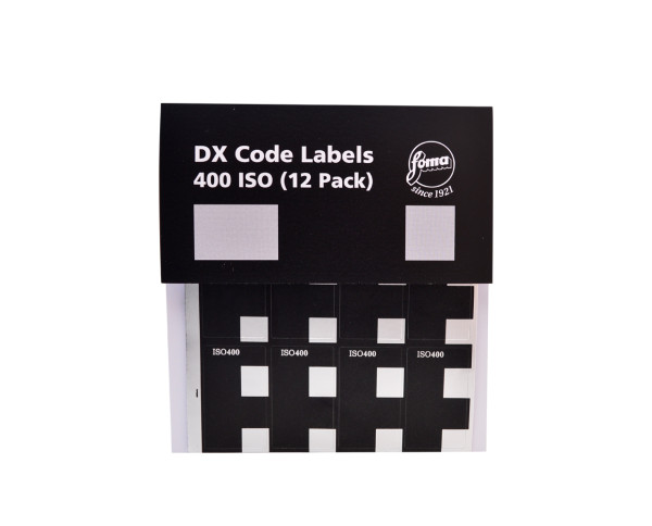 Foma DX Code Etiketten ISO 400 für Kleinbildfilme (12 Stück)