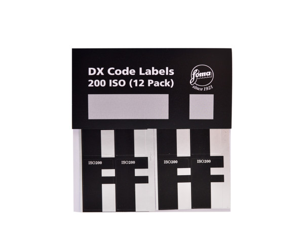 Foma DX Code Etiketten ISO 200 für Kleinbildfilme (12 Stück)
