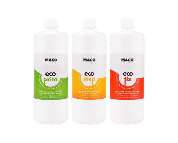 MACO eco kit - universal processing chemistry 3x 1l
