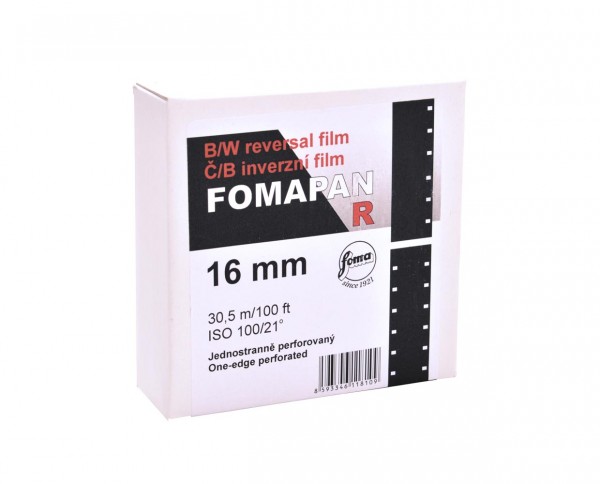 Fomapan R 100 perforated on one side 16mm x 30.5m